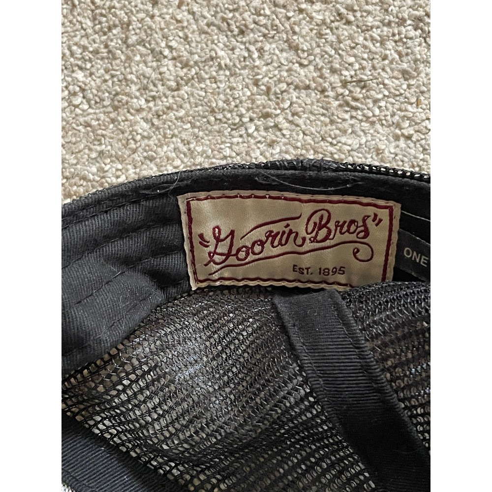 Goorin Bros Funky Monkey Trucker Hat Black Yellow Mesh Snapback Cap Patch - Picture 4 of 4